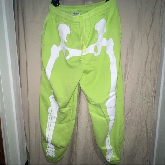 Mighty Fine Pants & Jumpsuits Neon Skeleton Sweatpants Poshmark